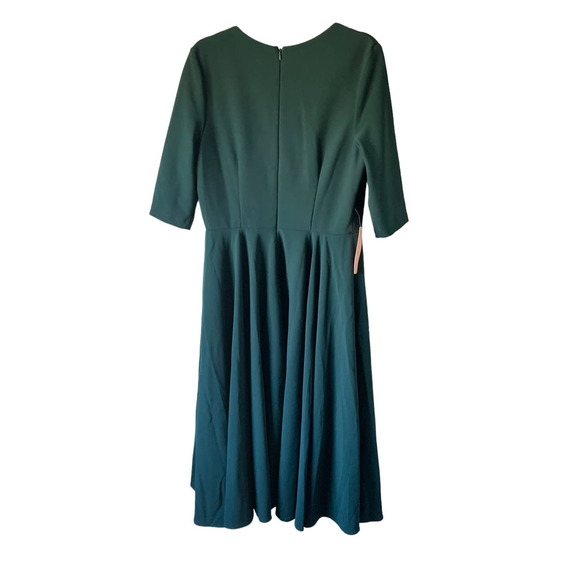 NWT BHLDN Valdis Dark Green Midi Dress - Picture 3 of 9